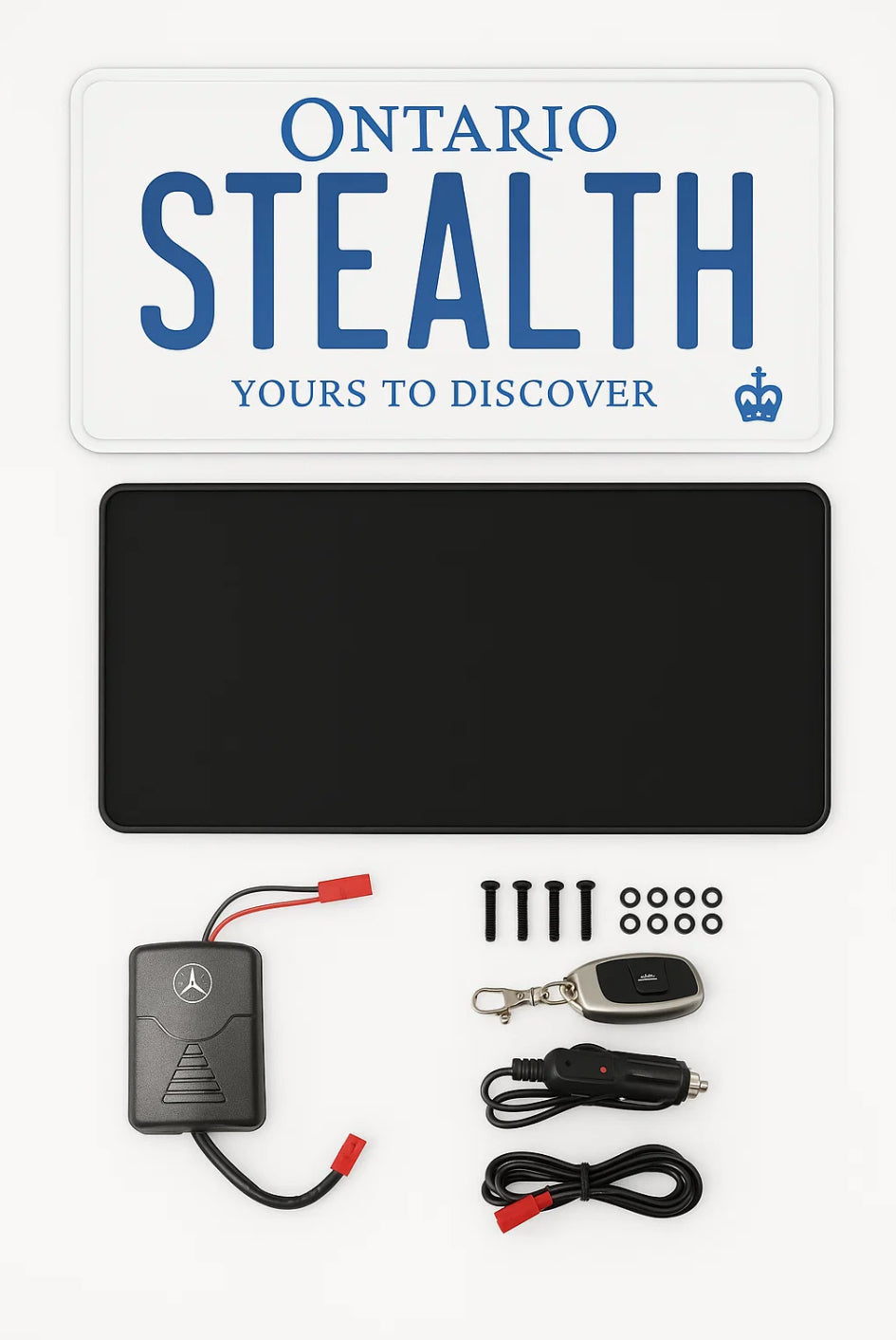 Stealth License Plate Cover. Vanish Plate V2
