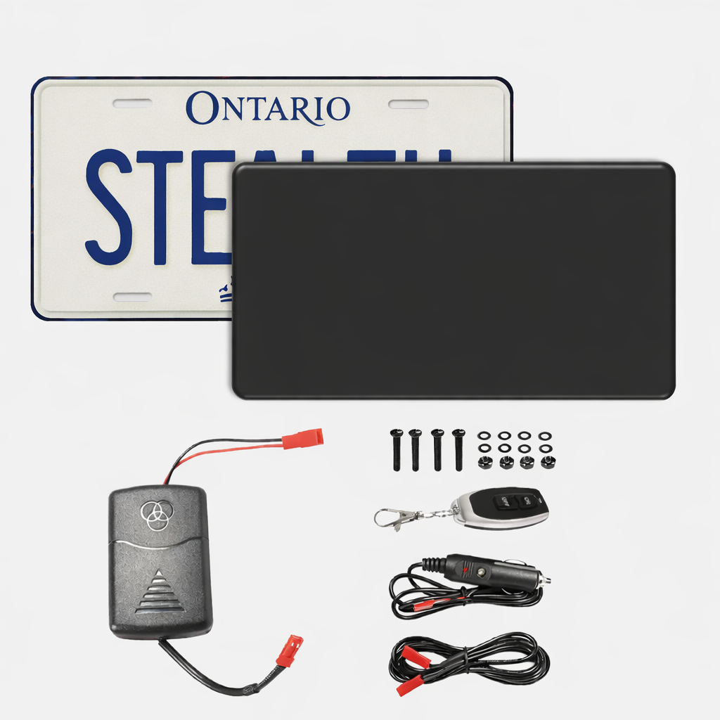 Stealth License Plate Cover. Vanish Plate V2