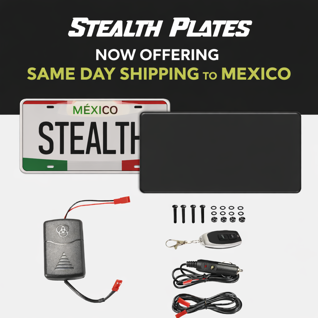 Stealth License Plate Cover. Vanish Plate V2